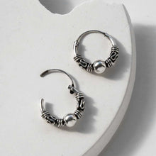 ML940 STERLING SILVER BALI INDO HOOPS 1110X1110 4