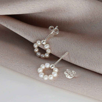 ML941 STERLING SILVER SWINGING BEADS STUDS 1110X1110 2