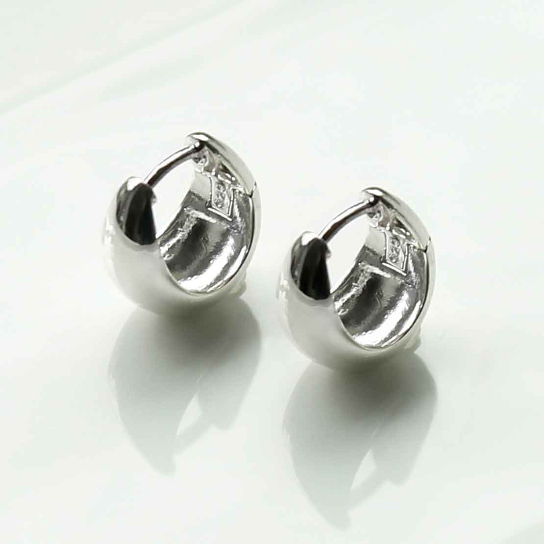 Sterling Silver Mini Statement Huggies