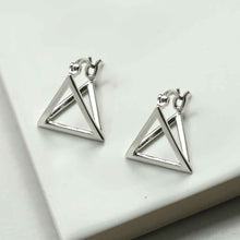 ML950 STERLING SILVER TRIANGLE HOOPS 3