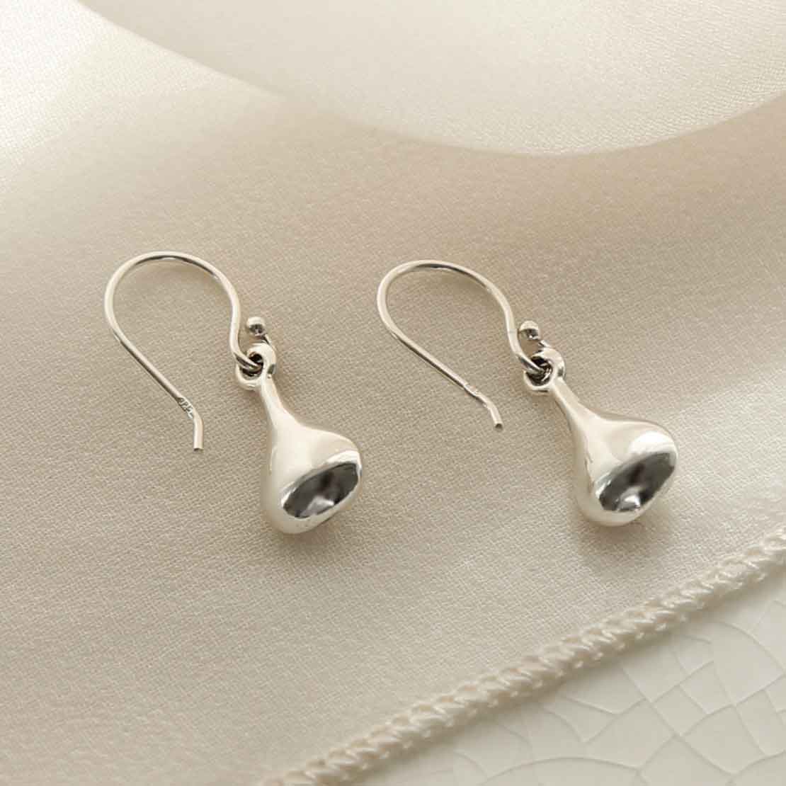 Sterling Silver Mini Pear Drop Earrings