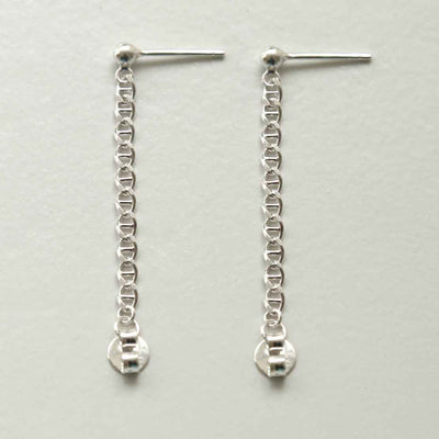 ML963 STERLING SILVER BALL AND CHAIN STUDS 4