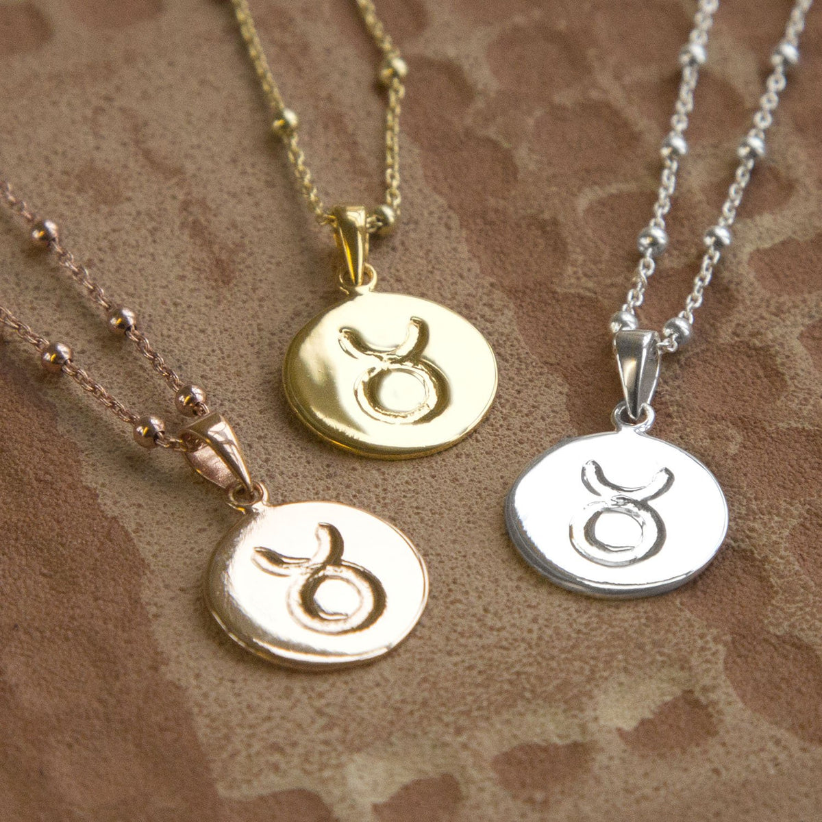 Sterling Silver Taurus Star Sign Necklace