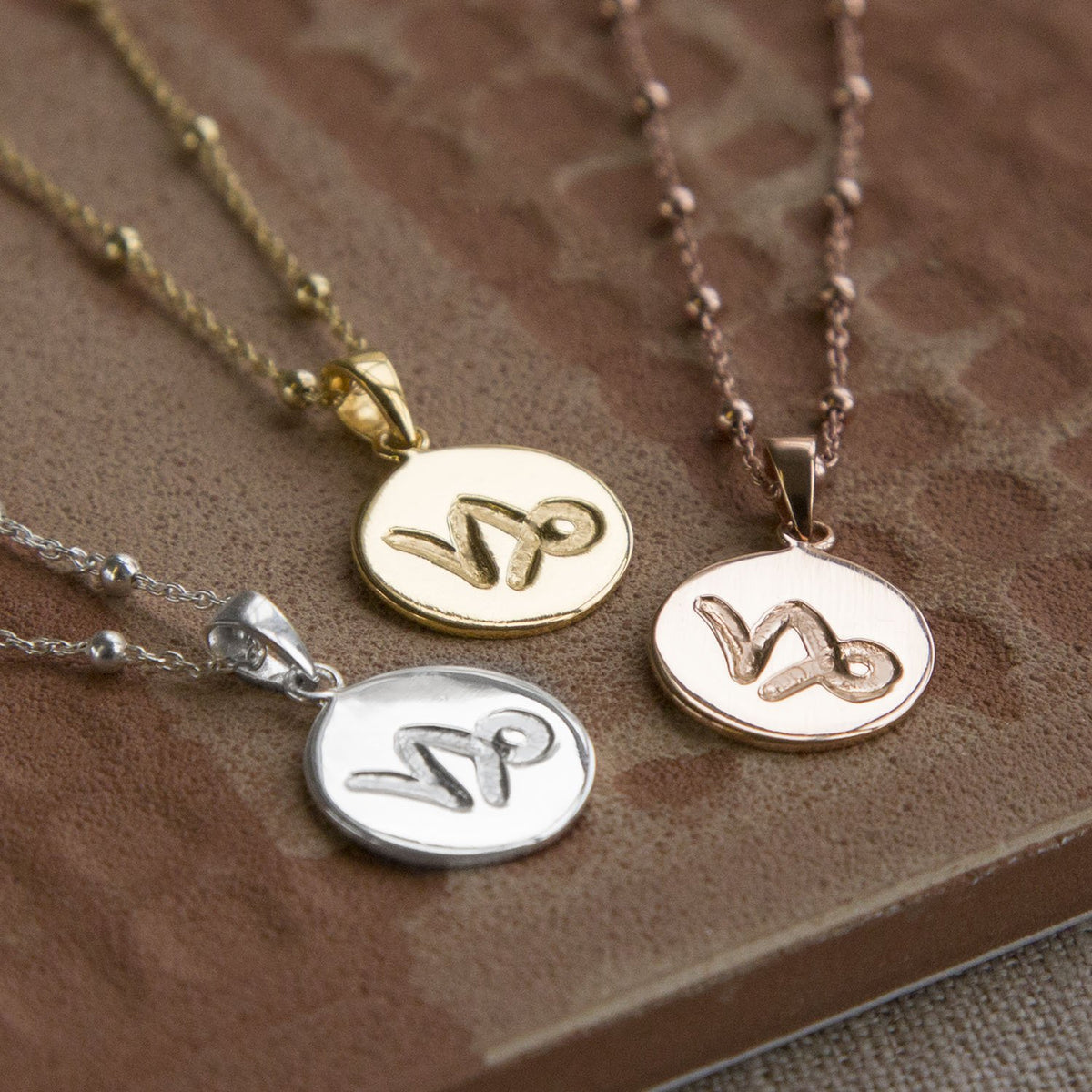 Sterling Silver Capricorn Star Sign Necklace