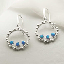 MZB112E OP STERLING SILVER OPALITE SPLASH EARRINGS 2