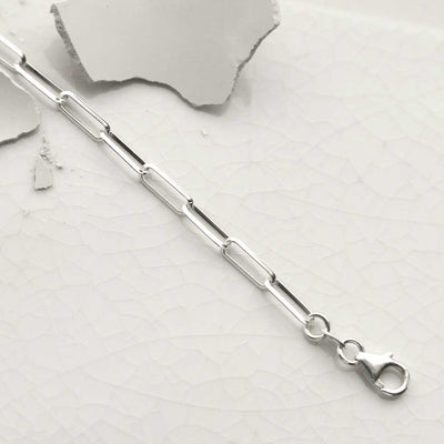 MV1326B STERLING SILVER PAPERCLIP BRACELET 4