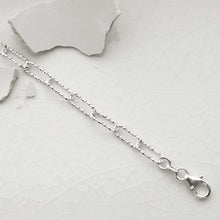 MV1327B STERLING SILVER SPARKLING PAPERCLIP BRACELET 3