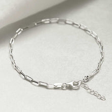 MV1332B STERLING SILVER FINE PAPERCLIP BRACELET 4