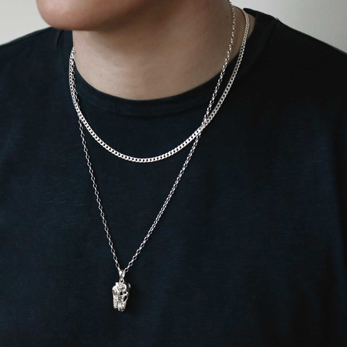 Sterling Silver Raptor Claw Necklace