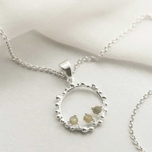 MZB112P LB STERLING SILVER LABRADORITE SPLASH NECKLACE 1