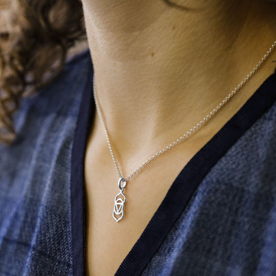 MC268P STERLINGSILVERTHIRDEYECHAKRANECKLACE 003