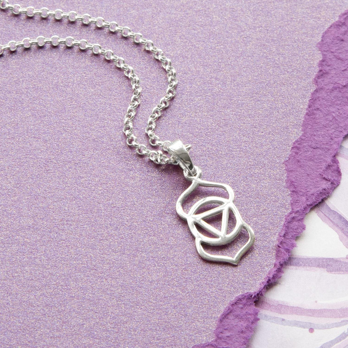 Sterling Silver Third Eye Chakra Necklace