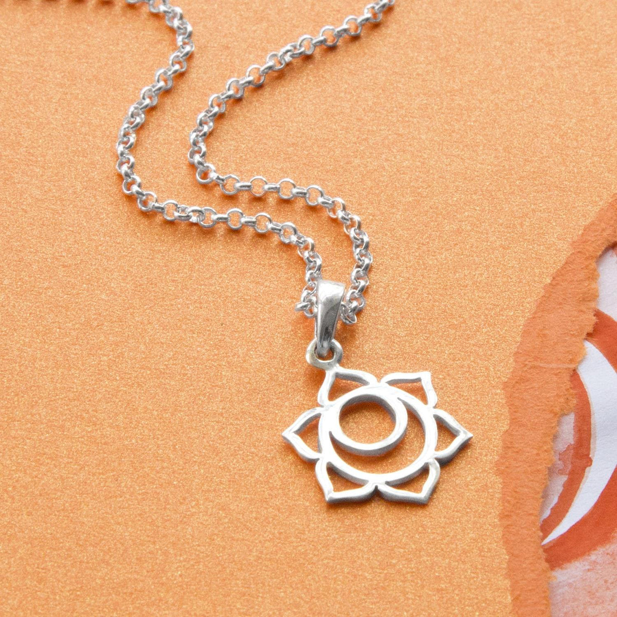 Sterling Silver Sacral Chakra Necklace