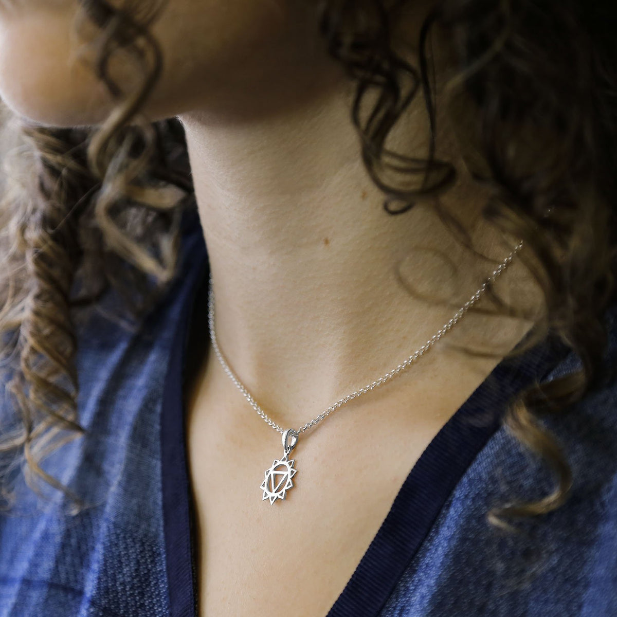 Sterling Silver Solar Plexus Chakra Necklace