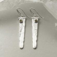 MZB125 LB STERLING SILVER LABRADORITE WATERFALL EARRINGS 2