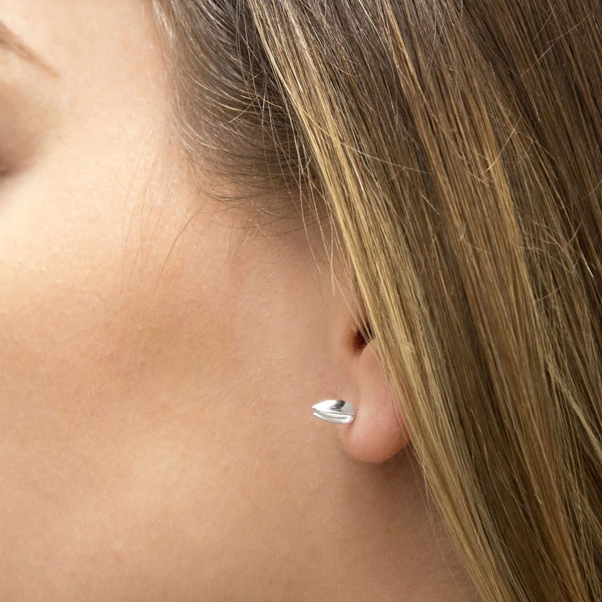 Sterling Silver Flower Stud Earrings