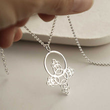 MZB132 STERLING SILVER BUBBLE LOOP NECKLACE 3