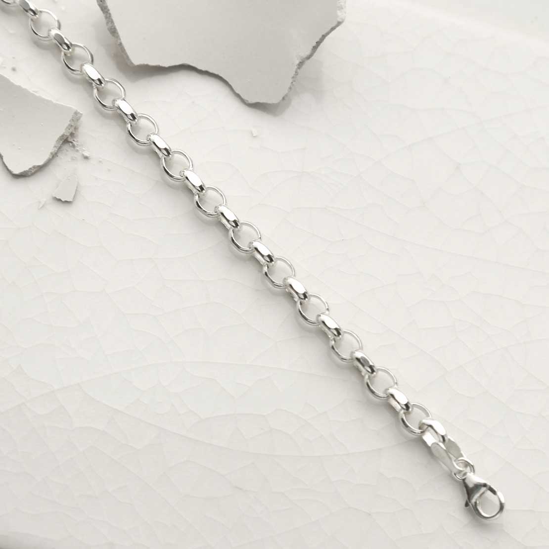 Sterling Silver Circle Link Bracelet