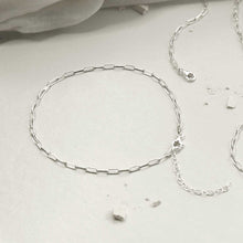 MV1332A STERLING SILVER FINE PAPERCLIP ANKLET 4