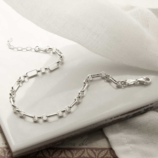 MV1334B STERLING SILVER BRISTOL LINK BRACELET 1