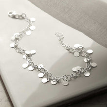 MV1335A STERLING SILVER SEQUIN ANKLET 1