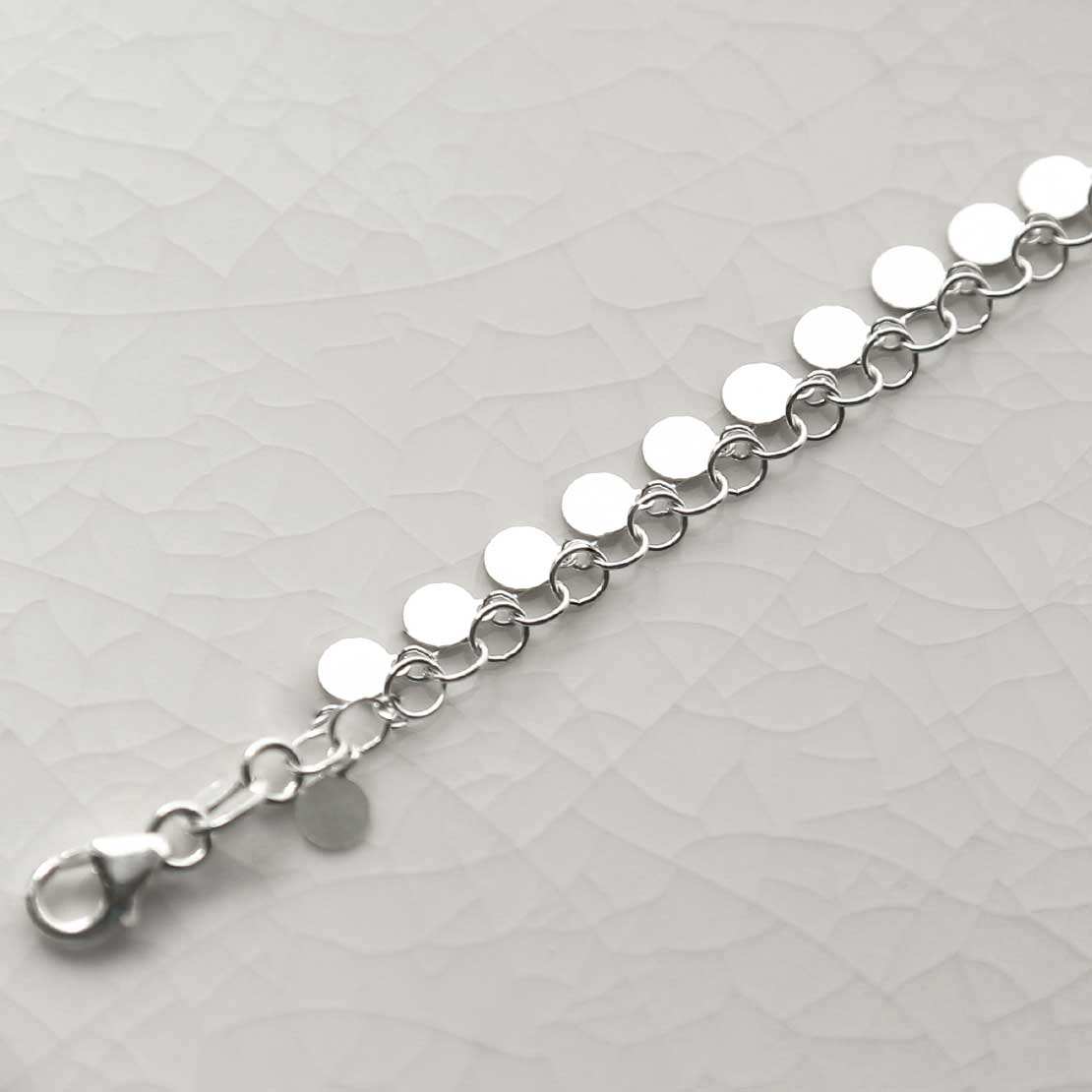 Sterling Silver Sequin Necklace