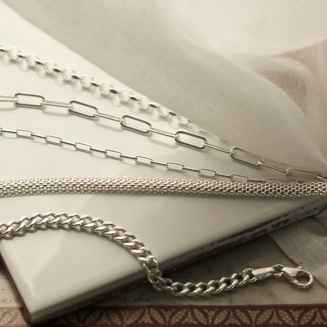 Sterling Silver Hammered Circle Link Bracelet