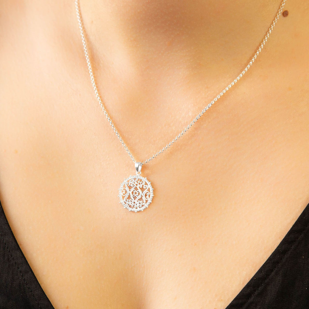 Sterling Silver Pushkar Necklace