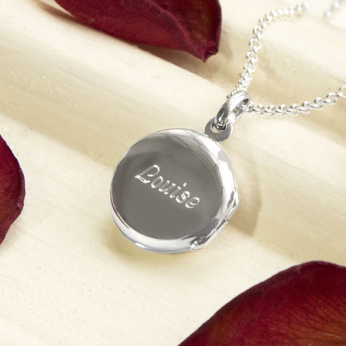 Sterling Silver Decorative Round Locket