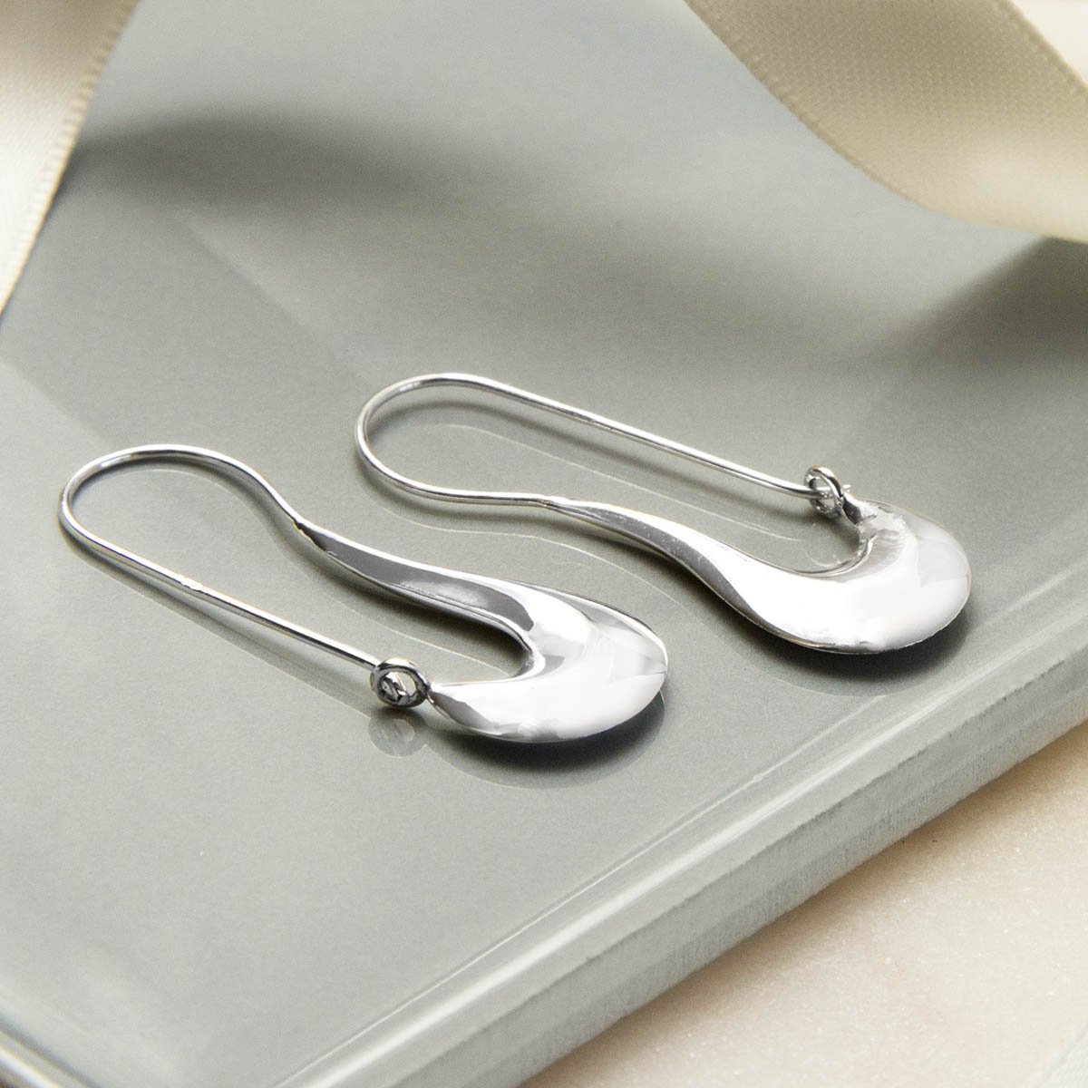 Sterling Silver Liquid Curl Earrings