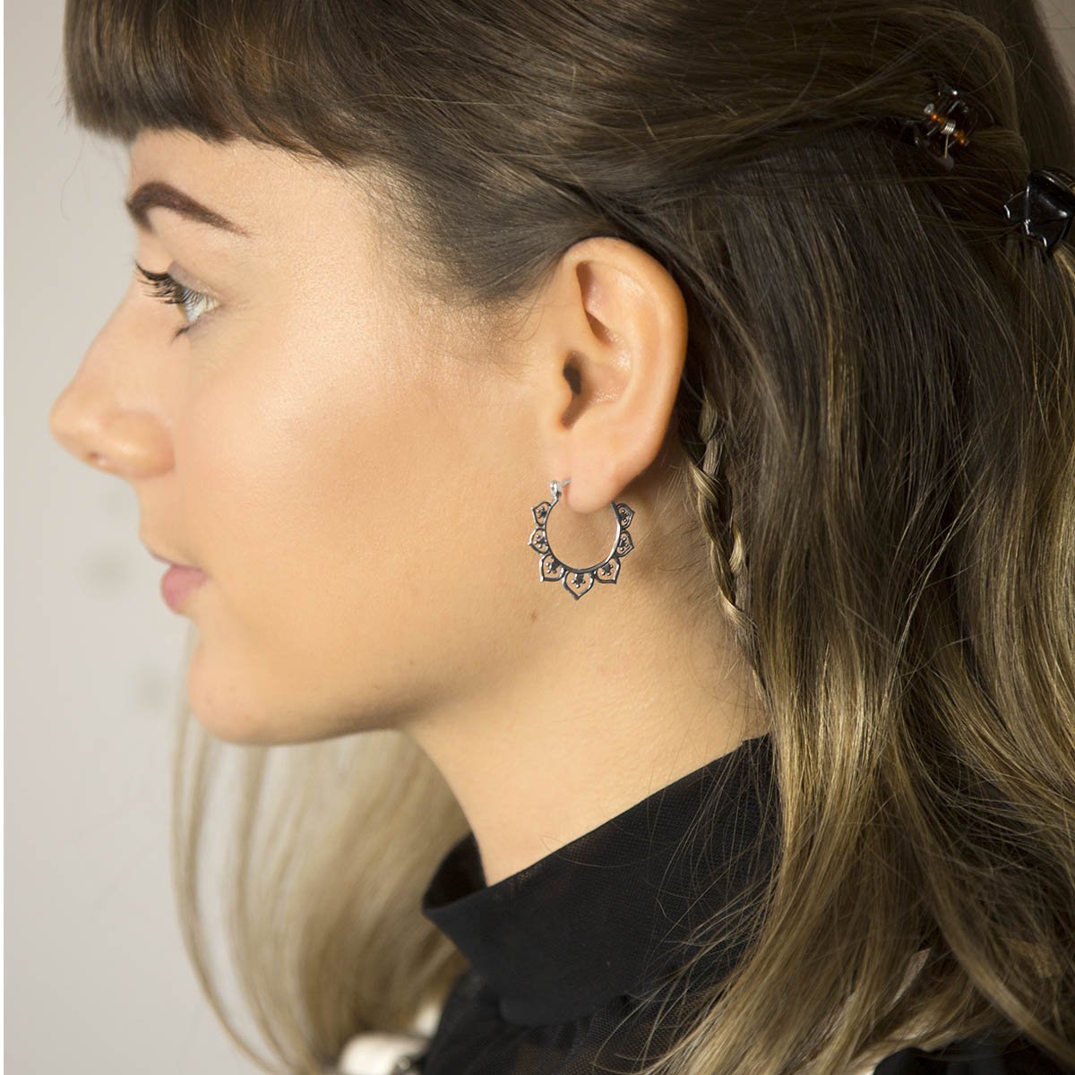 Sterling Silver Marrakesh Hoops