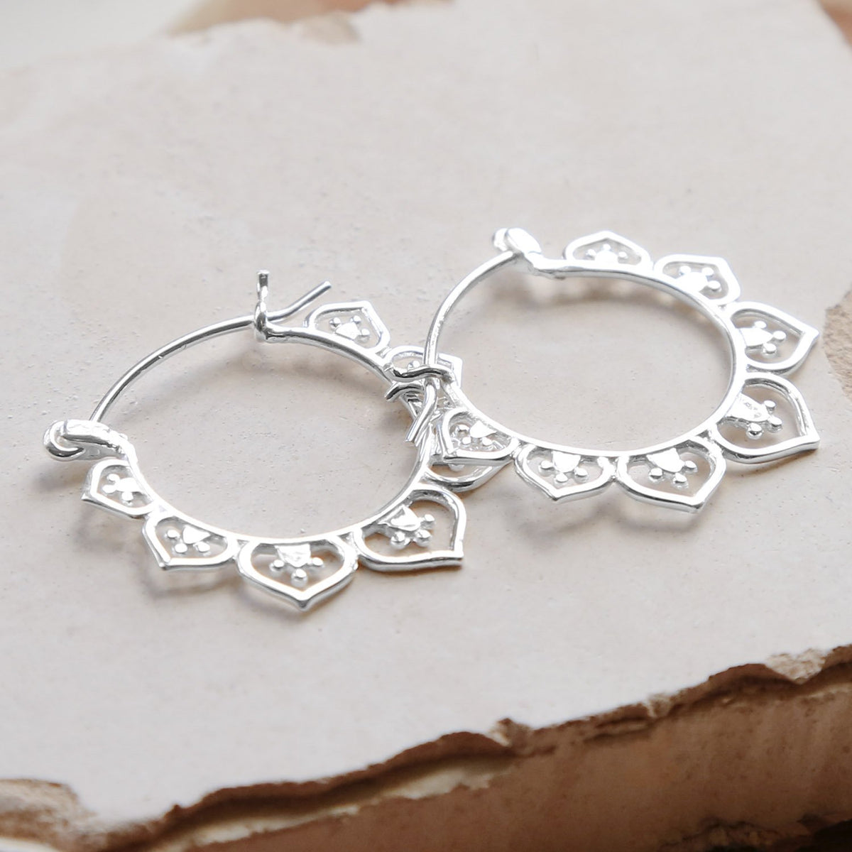 Sterling Silver Marrakesh Hoops