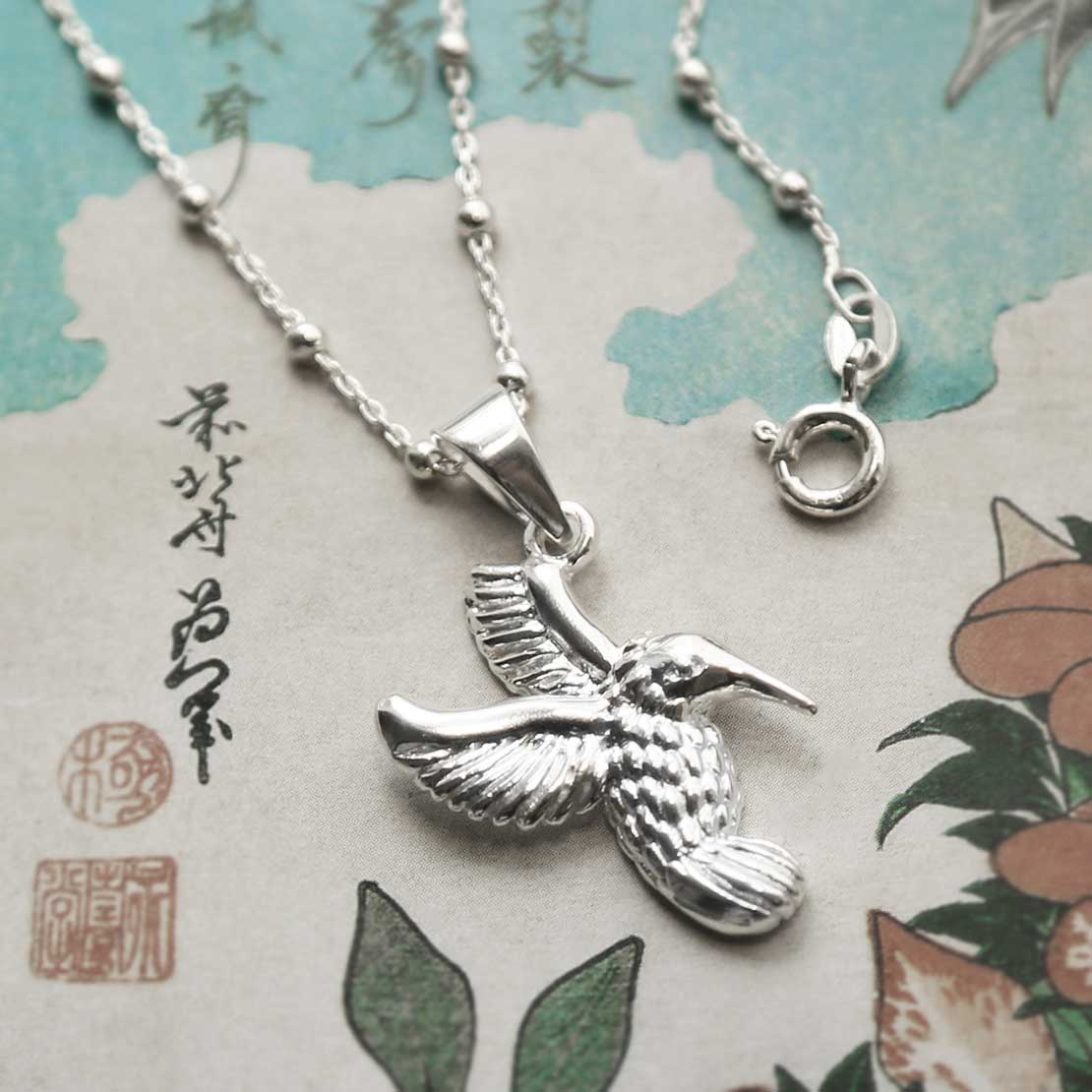 Sterling Silver Hummingbird Necklace