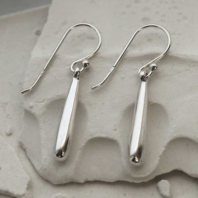 MC275 STERLING SILVER BATON EARRINGS 2