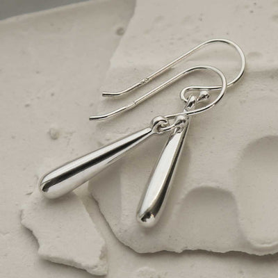 MC275 STERLING SILVER BATON EARRINGS 1
