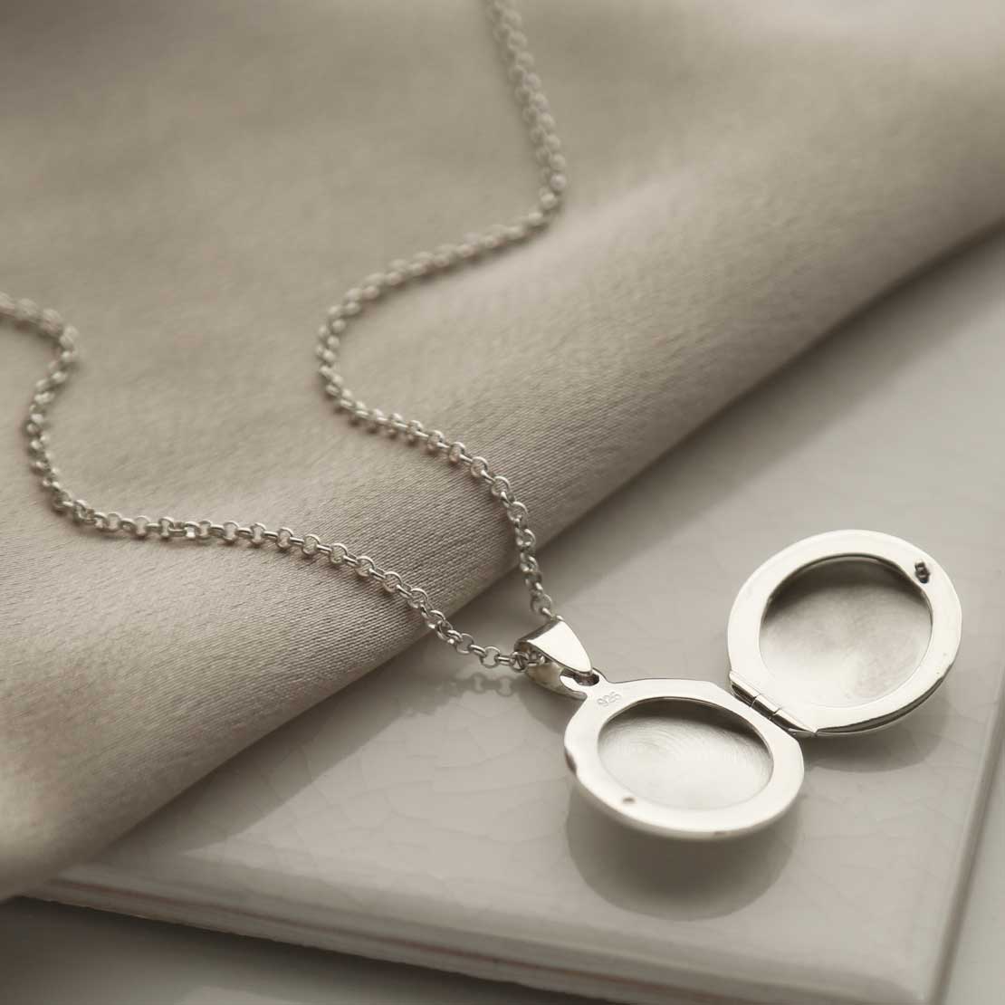Sterling Silver Round Locket
