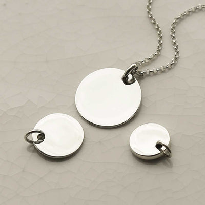 MC281 MC282 MC283 ENGRAVABLE STERLING SILVER TAG NECKLACE GROUP 1