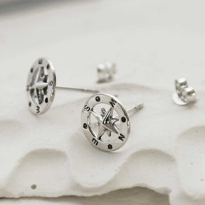 MC286 STERLING SILVER COMPASS STUDS 2