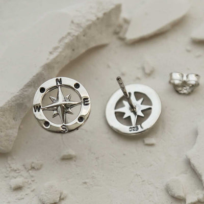 MC286 STERLING SILVER COMPASS STUDS 4
