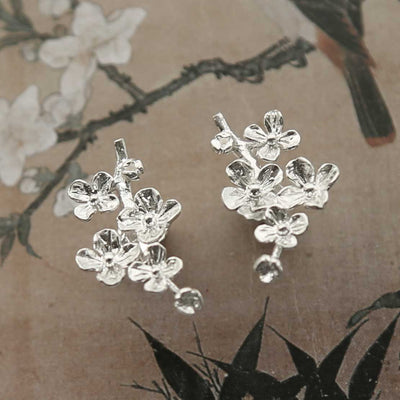 MB213E STERLING SILVER FORGET ME NOT BLOOM STUDS 3