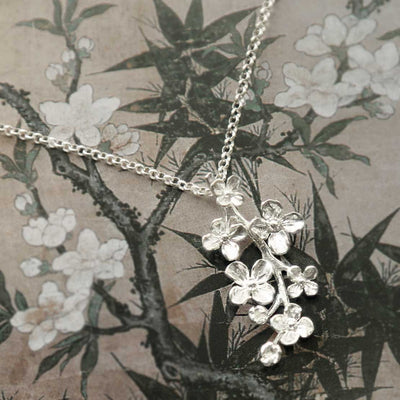 MB213P STERLING SILVER FORGET ME NOT BLOOM NECKLACE 2