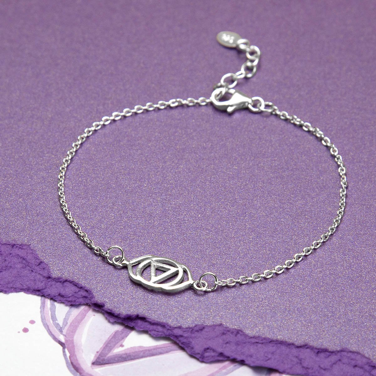 Sterling Silver Third Eye Chakra Bracelet