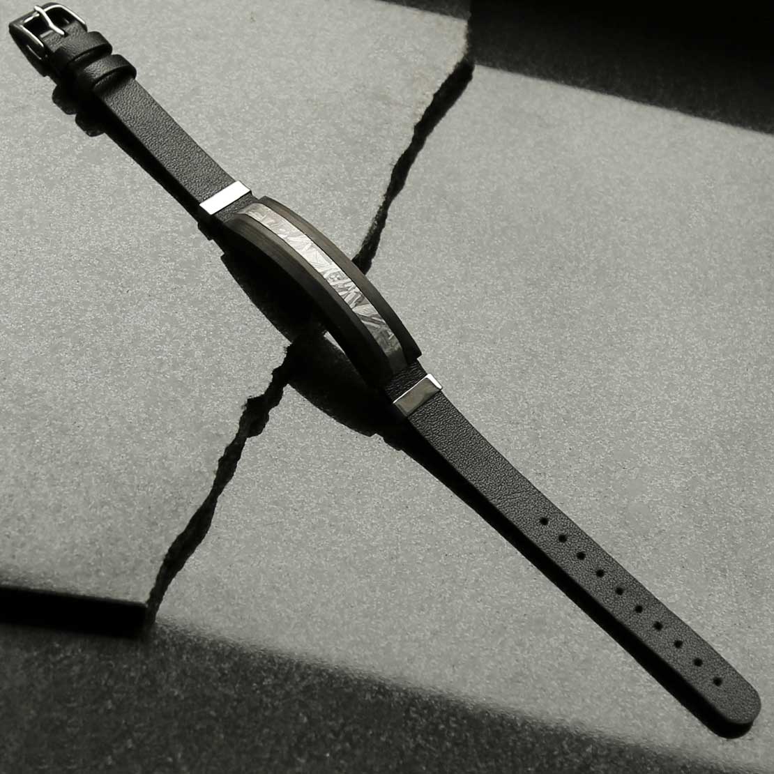Meteorite And Carbon Fibre Bracelet