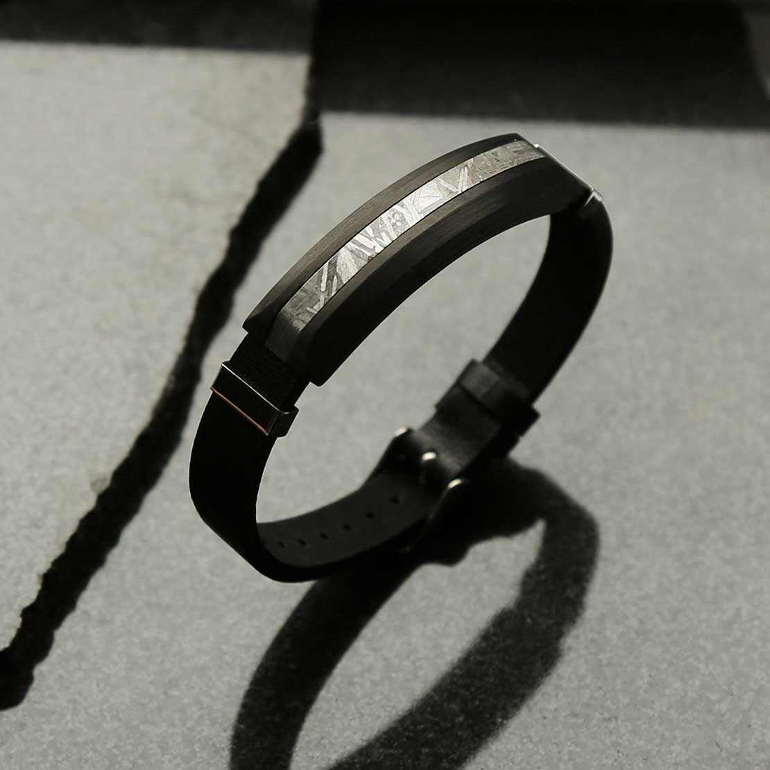 Meteorite And Carbon Fibre Bracelet