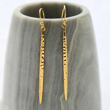 MS1234G GOLD PLATED SILVER ICICLE EARRINGS 2