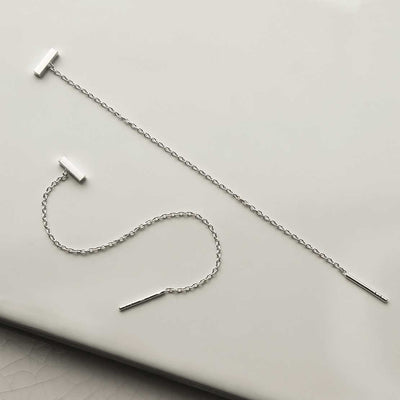 MS1243 STERLING SILVER TINY BAR CHAIN THREADERS 3