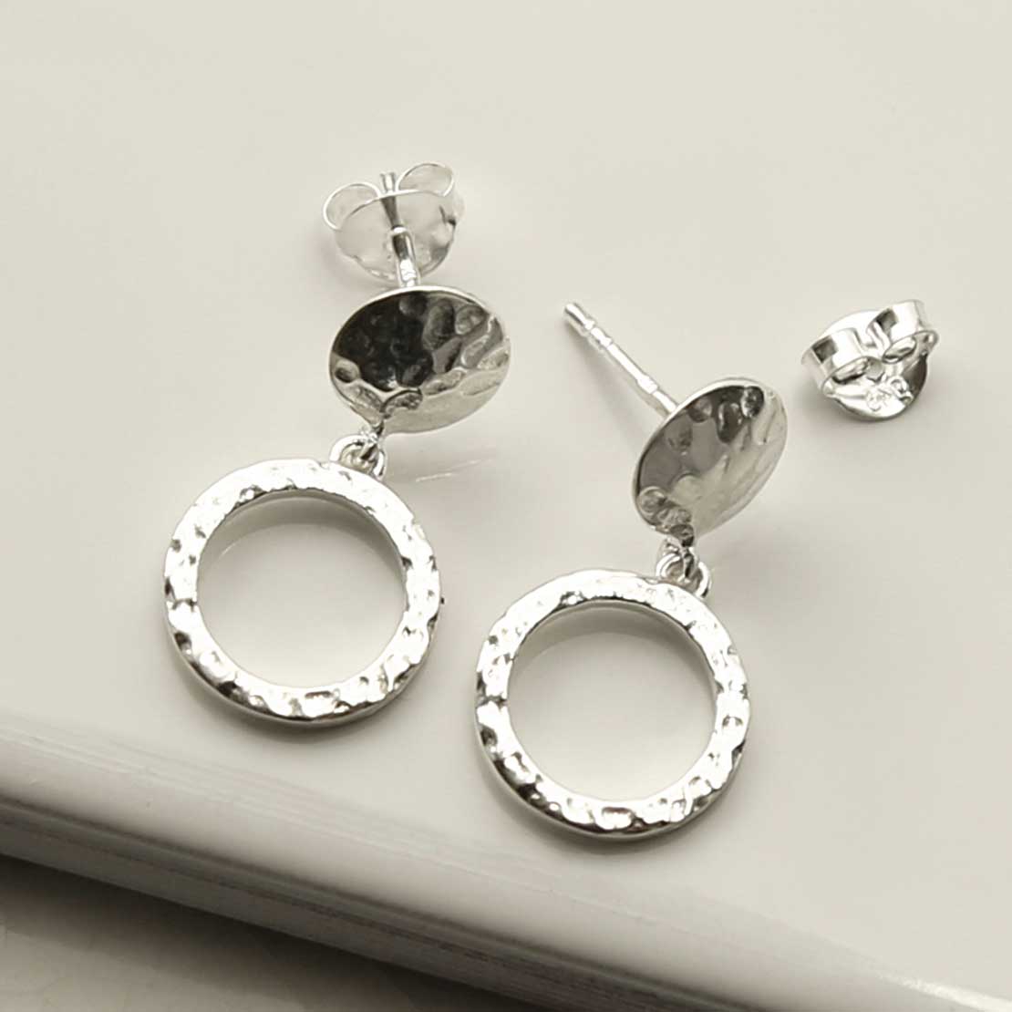 Sterling Silver Door Knocker Earrings