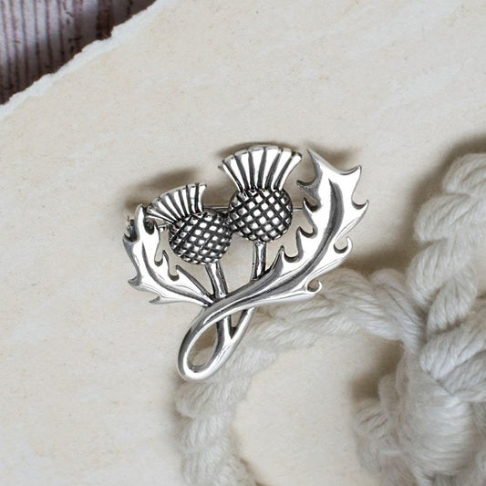 MC221 STERLINGSILVERTHISTLEBROOCH 001