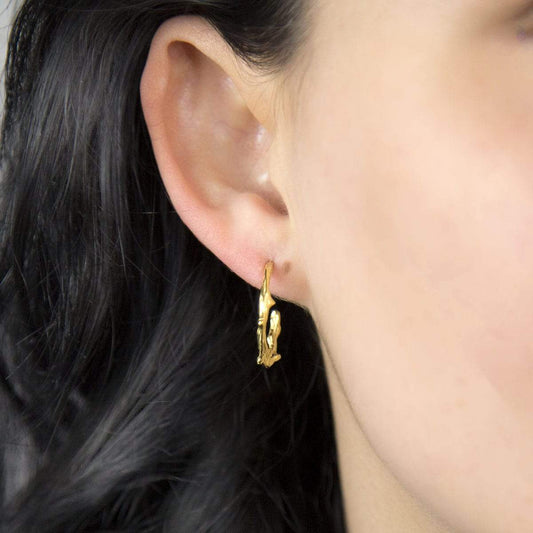 MB159G GOLDPLATEDSTERLINGSILVERTWIGHOOPEARRINGS 003
