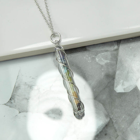 MC264P STERLINGSILVERCHAKRANECKLACE 001